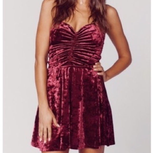 Blue Life Parde Velvet Mini Dress - Picture 1 of 4